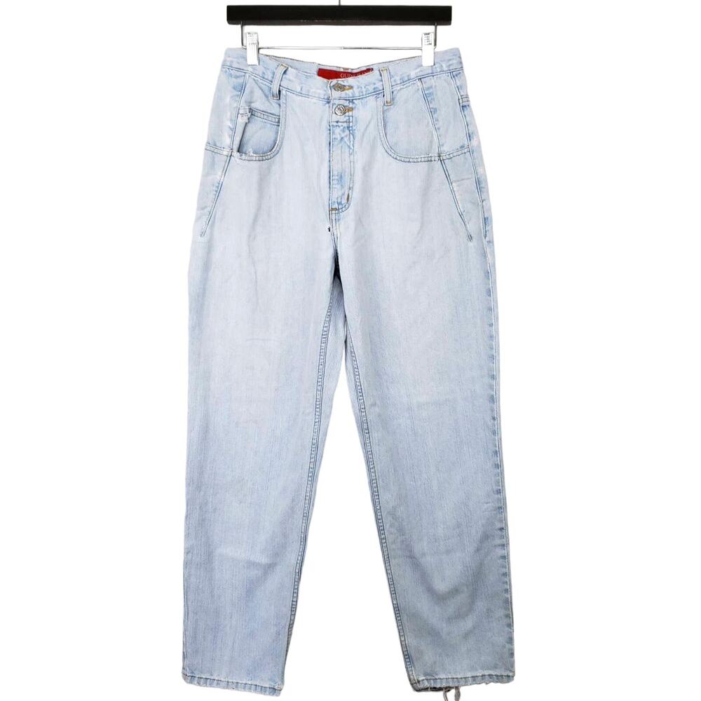 Vintage Guess High Waist Mom Jeans Classic Denim Heritage Loose Fit Comfy 30x30